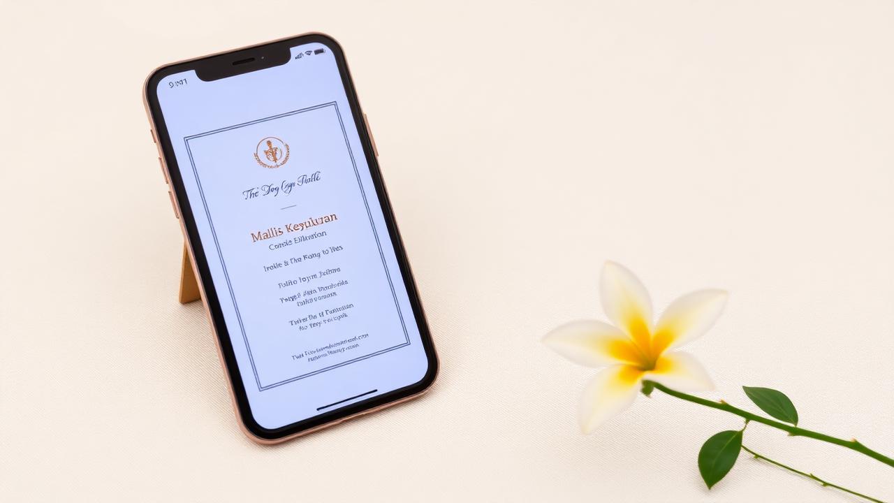 Kad Jemputan Majlis Kesyukuran Digital yang Ringkas dan Kemas